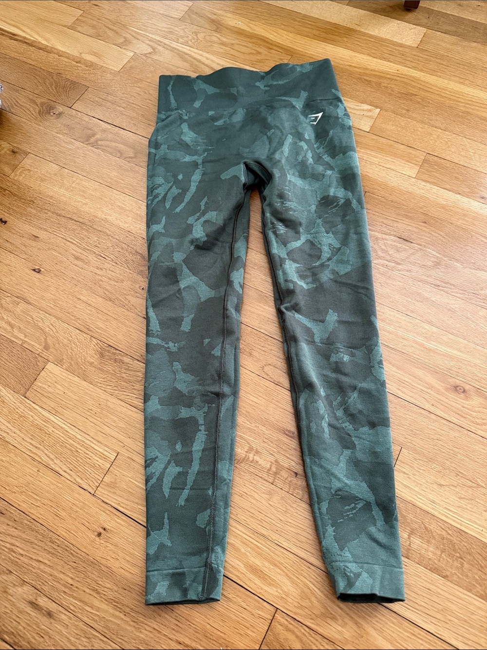 Gymshark Green Camo Seamless Leggings